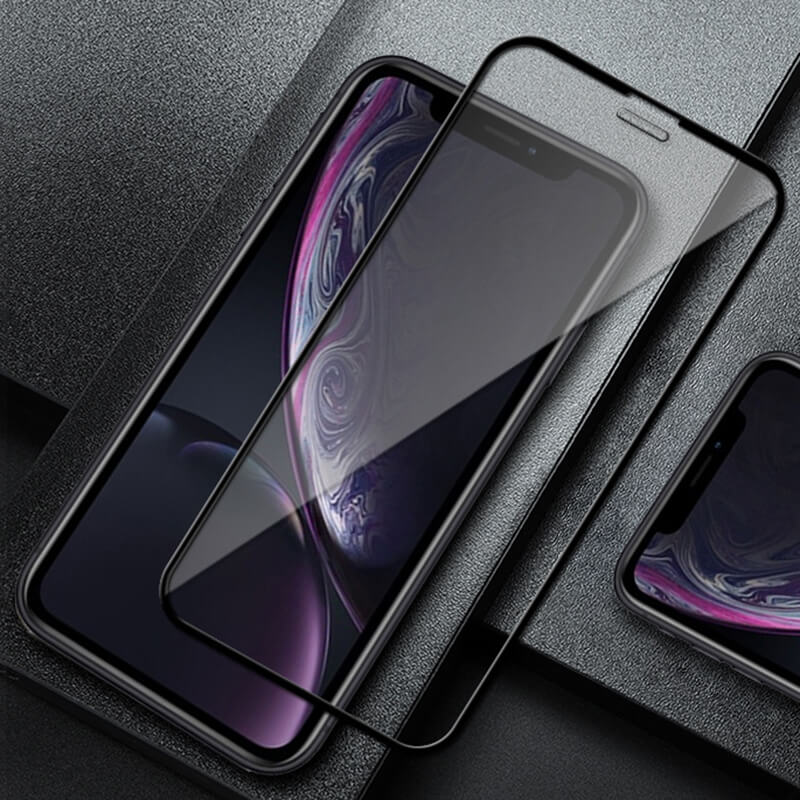 3x Picasee gehärtetes 3D Schutzglas mit Rahmen für Apple iPhone 11 - schwarz - 2+1 gratis