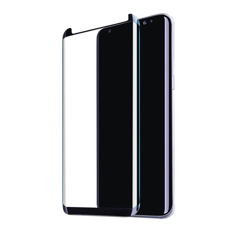 Picasee 3D gehärtetes Schutzglas für Samsung Galaxy S8+ G955F - schwarz