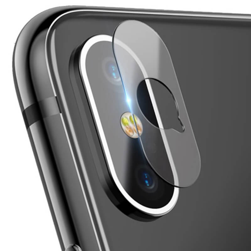 3x Picasee gehärtetes Schutzglas für das Kamerobjektiv des Mobiltelefons Apple iPhone X/XS 2+1 gratis