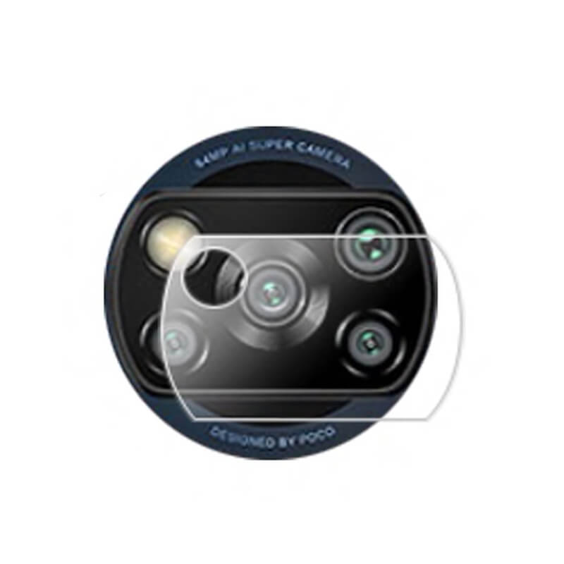 3x Picasee gehärtetes Schutzglas für das Kamerobjektiv des Mobiltelefons Xiaomi Poco X3 2+1 gratis