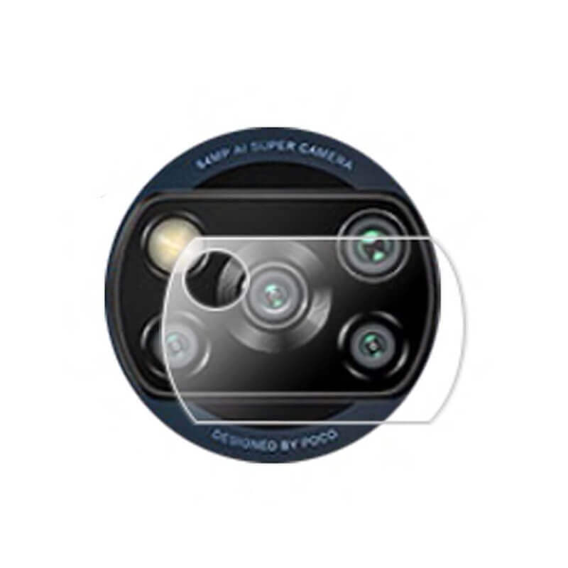 3x Picasee gehärtetes Schutzglas für das Kamerobjektiv des Mobiltelefons Xiaomi Poco X3 Pro 2+1 gratis
