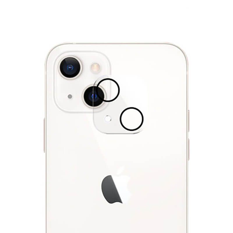 3x Picasee gehärtetes Schutzglas für das Kamerobjektiv des Mobiltelefons Apple iPhone 13 mini 2+1 gratis