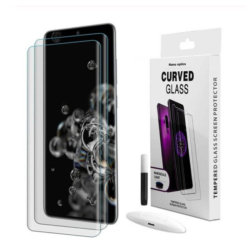 Picasee 3D UV gebogenes Schutzglas für Samsung Galaxy S22 Ultra 5G