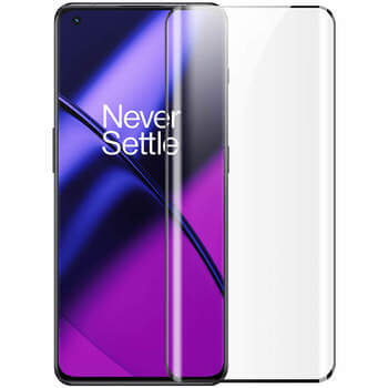3x Picasee gehärtetes 3D Schutzglas für OnePlus 11 5G - schwarz - 2+1 gratis