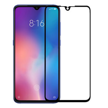 Picasee gehärtetes 3D Schutzglas mit Rahmen für Xiaomi Mi 9 SE - schwarz