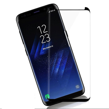 Picasee 3D gehärtetes Schutzglas für Samsung Galaxy S9 G960F - schwarz