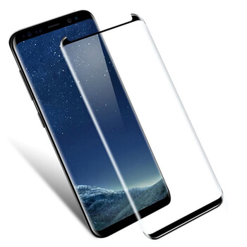 3x Picasee gehärtetes 3D Schutzglas für Samsung Galaxy S9 G960F - schwarz - 2+1 gratis