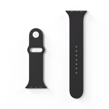 Picasee Gürtel mit Gravur für Apple Watch 45 mm (9.series) - Schwarz