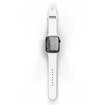 Picasee Gürtel mit Gravur für Apple Watch 44 mm (5.series) - Weiß