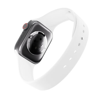 Picasee Gürtel mit Gravur für Apple Watch SE 44 mm (2020) - Weiß