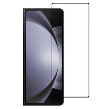 3x gehärtetes 3D Schutzglas mit Rahmen für Samsung Galaxy Z Fold5 5G - schwarz