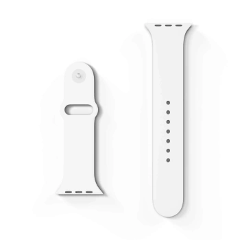 Picasee Gürtel mit Gravur für Apple Watch SE 44 mm (2024) - Weiß