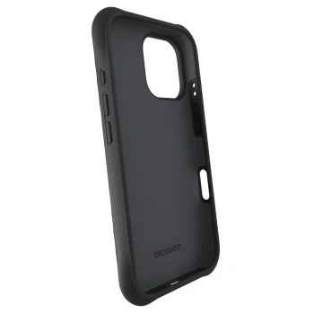 Picasee Apple iPhone 17 Shock-proof case s MagSafe - Personalisierte Gravur - Schwarz