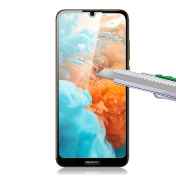 Picasee gehärtetes 3D Schutzglas mit Rahmen für Huawei Y6 2019 - schwarz