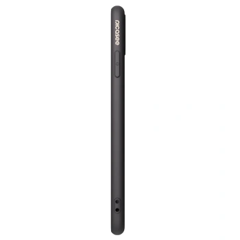 Picasee Apple iPhone XS Max Hülle - Schwarzes Silikon - Black marble