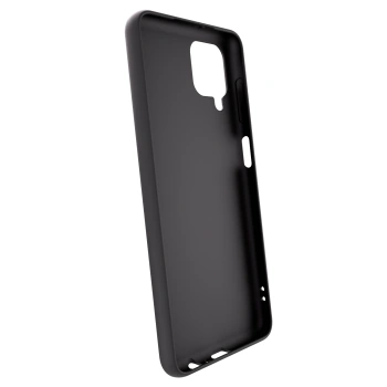 Picasee Samsung Galaxy A12 A125F Hülle - Schwarzes Silikon - Blue