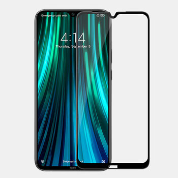 3x gehärtetes 3D Schutzglas mit Rahmen für Xiaomi Redmi Note 8 - schwarz