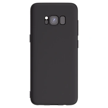 Picasee Samsung Galaxy S8 G950F Hülle - Schwarzes Silikon - Individuelles Fotodesign