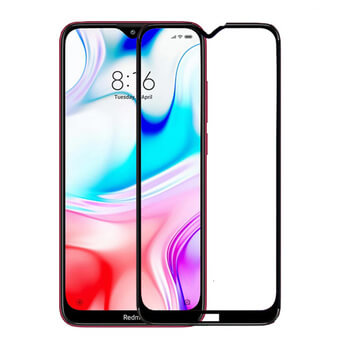 Gehärtetes 3D Schutzglas mit Rahmen für Xiaomi Redmi Note 8T - schwarz