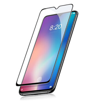 3x Picasee gehärtetes 3D Schutzglas mit Rahmen für Xiaomi Mi 9 Lite - schwarz - 2+1 gratis