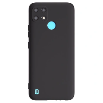 Picasee Realme C21 Hülle - Schwarzes Silikon - Individuelles Fotodesign