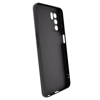 Picasee OPPO A16 Hülle - Schwarzes Silikon - Black Bliss