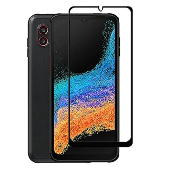 3x gehärtetes 3D Schutzglas mit Rahmen für Samsung Galaxy Xcover 7 - schwarz
