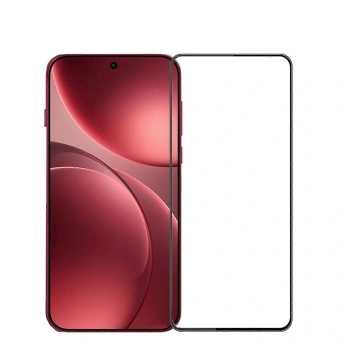 Gehärtetes 3D Schutzglas mit Rahmen für OPPO Find X9 - schwarz