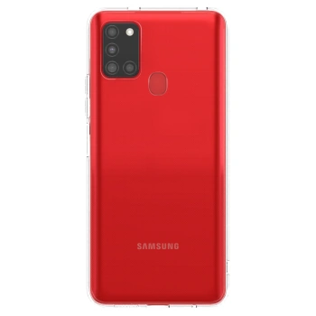 Picasee Samsung Galaxy A21s Hülle - Transparentes Silikon - Individuelles Fotodesign