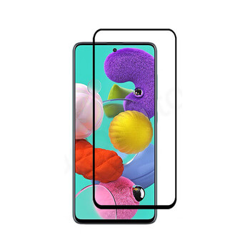 Picasee gehärtetes 3D Schutzglas mit Rahmen für Samsung Galaxy A51 A515F - schwarz