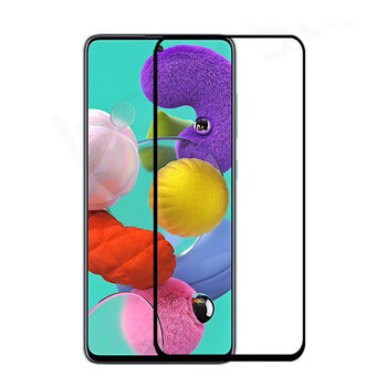 Picasee gehärtetes 3D Schutzglas mit Rahmen für Samsung Galaxy A51 A515F - schwarz