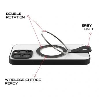 Picasee MagSafe ring - Schwarz