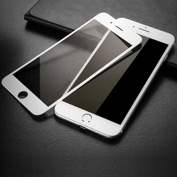 Picasee gehärtetes 3D Schutzglas mit Rahmen für Apple iPhone 7 Plus - weiß