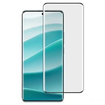 Gehärtetes 3D Schutzglas mit Rahmen für Xiaomi Poco X8 Pro - schwarz