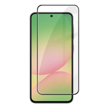 3x gehärtetes 3D Schutzglas mit Rahmen für Samsung Galaxy A57 5G - schwarz
