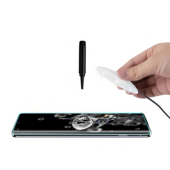 Picasee 3D UV gebogenes Schutzglas für Samsung Galaxy S20 Ultra 5G G988F