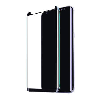 Gehärtetes 3D Schutzglas für Samsung Galaxy S8 G950F - schwarz