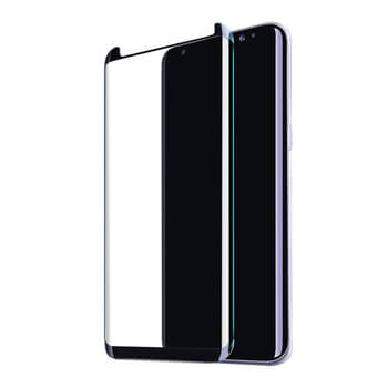 Picasee 3D gehärtetes Schutzglas für Samsung Galaxy S8 G950F - schwarz