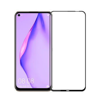 3x Picasee gehärtetes 3D Schutzglas mit Rahmen für Huawei P40 Lite - schwarz - 2+1 gratis