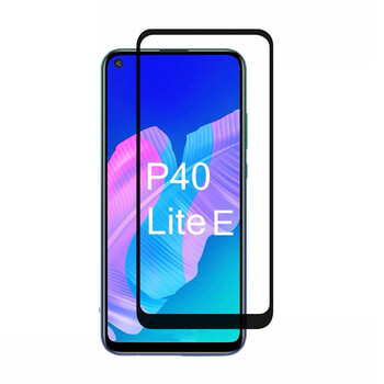 3x Picasee gehärtetes 3D Schutzglas mit Rahmen für Huawei P40 Lite E - schwarz - 2+1 gratis