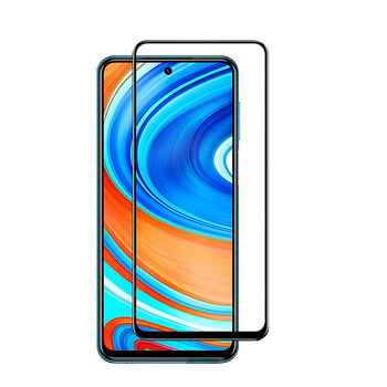 3x gehärtetes 3D Schutzglas mit Rahmen für Xiaomi Redmi Note 9 Pro - schwarz - 2+1 gratis