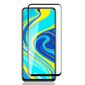 Picasee gehärtetes 3D Schutzglas mit Rahmen für Xiaomi Redmi Note 9S - schwarz