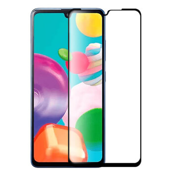 3x Picasee gehärtetes 3D Schutzglas mit Rahmen für Samsung Galaxy A41 A415F - schwarz - 2+1 gratis