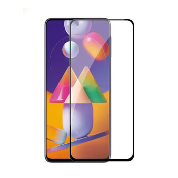 Picasee gehärtetes 3D Schutzglas mit Rahmen für Samsung Galaxy M31s - schwarz