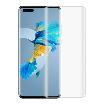 Picasee 3D UV gebogenes Schutzglas für Huawei Mate 40 Pro