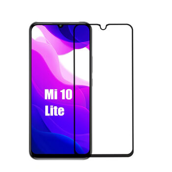 3x Picasee gehärtetes 3D Schutzglas mit Rahmen für Xiaomi Mi 10 Lite - schwarz - 2+1 gratis