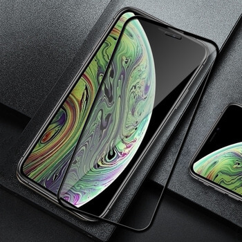 Picasee gehärtetes 3D Schutzglas mit Rahmen für Apple iPhone XS Max - schwarz