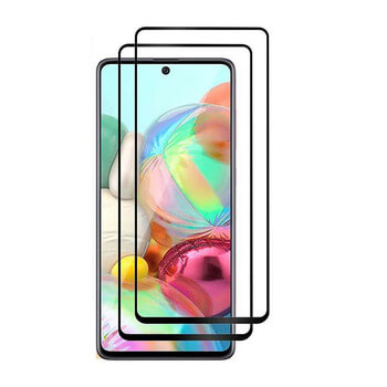 3x gehärtetes 3D Schutzglas mit Rahmen für Samsung Galaxy M51 M515F - schwarz - 2+1 gratis