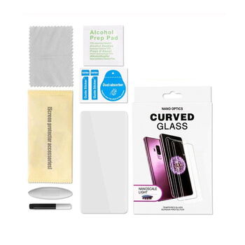 3x Picasee 3D UV gebogenes Schutzglas für Samsung Galaxy S21 5G G991B - 2+1 gratis