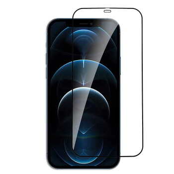 Gehärtetes 3D Schutzglas mit Rahmen für Apple iPhone 12 Pro - schwarz